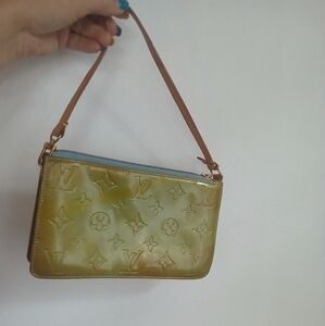 Louis Vuitton Vernis Green & Blue Pochette.